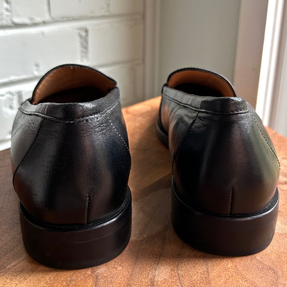 Madewell Bennie Leather Square Toe Loafer True Black 10 Quiet Luxury Old Money - Picture 7 of 7